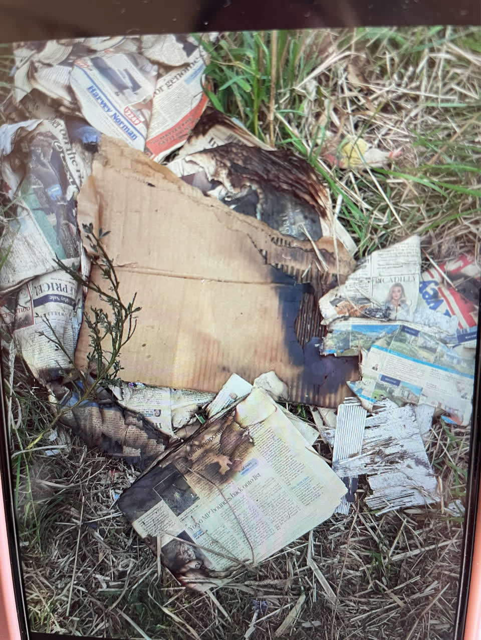 The photograph attached to this rubbish/recycling report