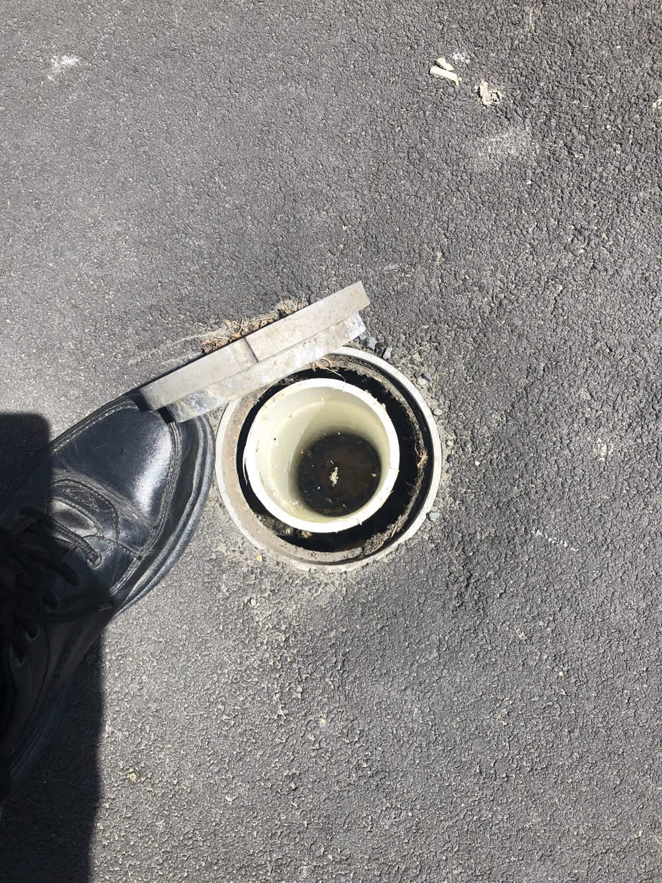 The photograph attached to this water leak report