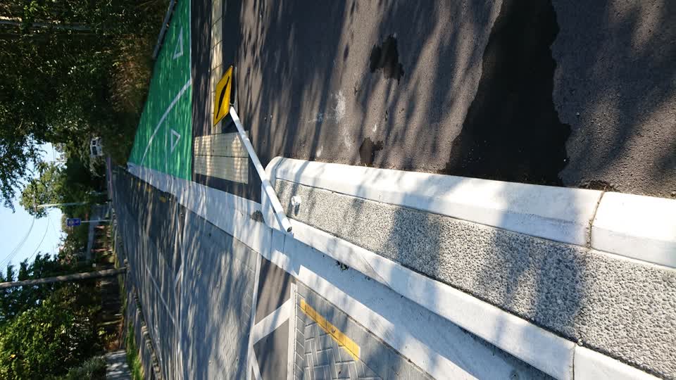 The photograph attached to this roading/streets report