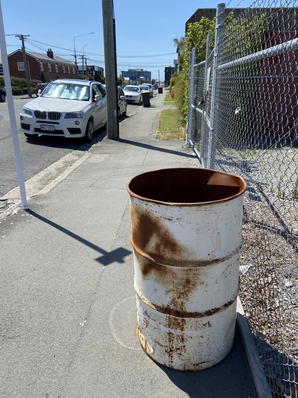 The photograph attached to this roading/streets report