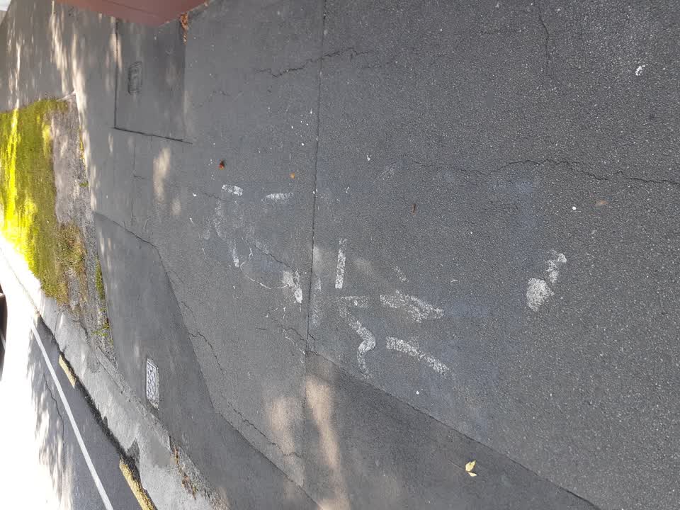 The photograph attached to this roading/streets report