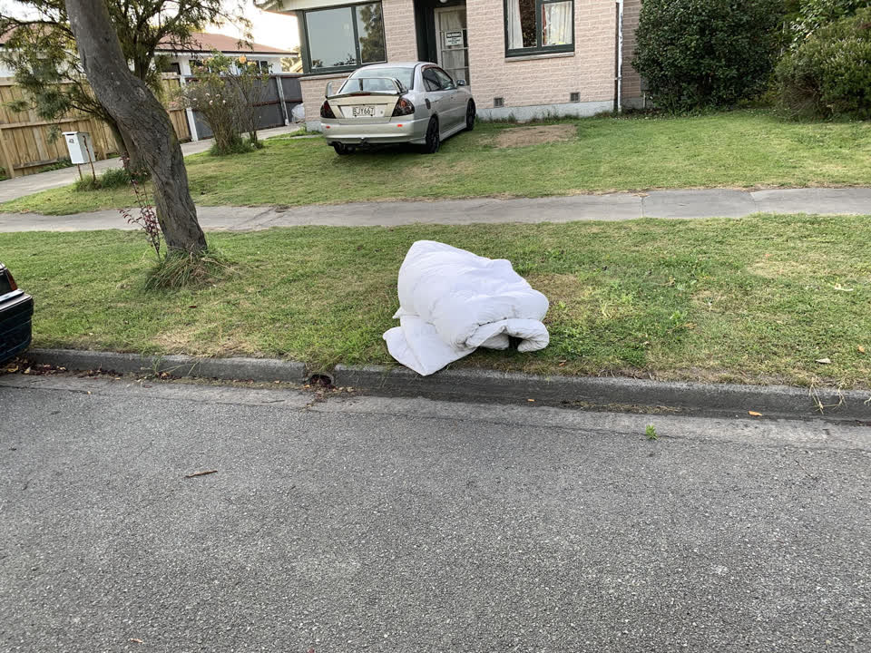 The photograph attached to this rubbish/recycling report