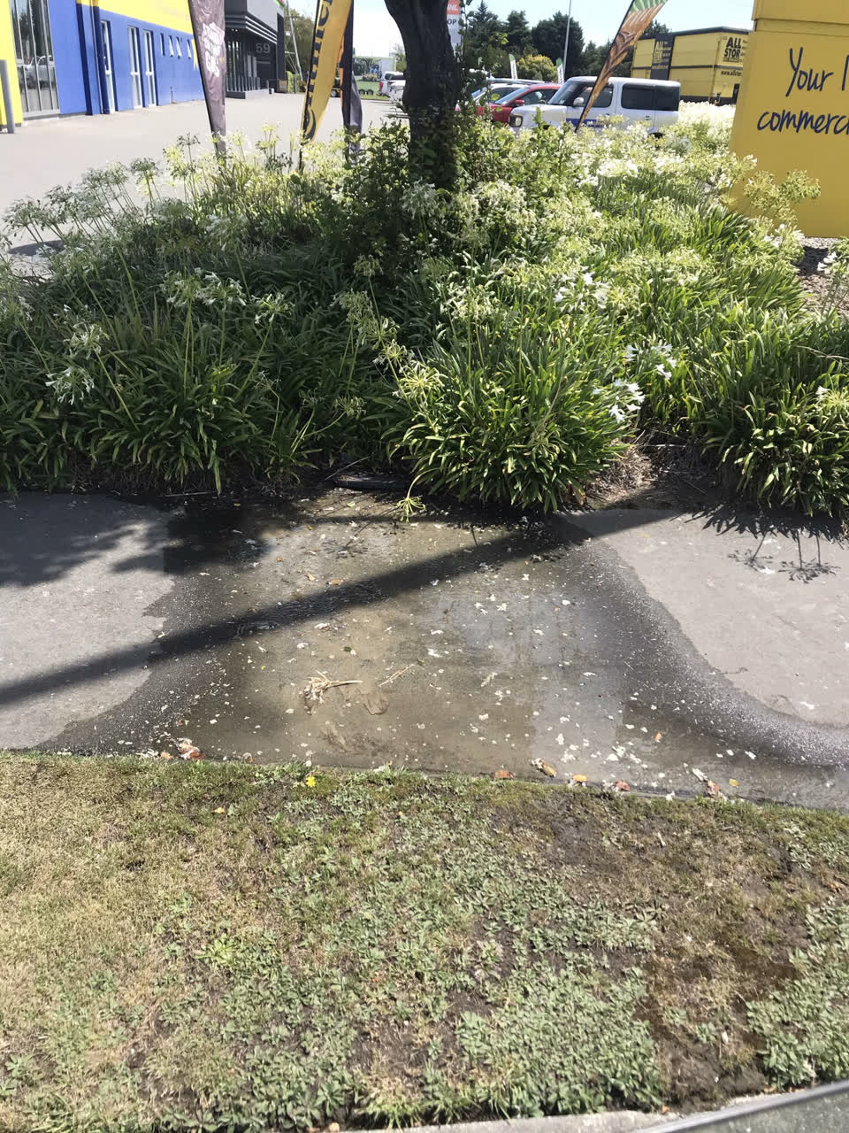 The photograph attached to this water leak report