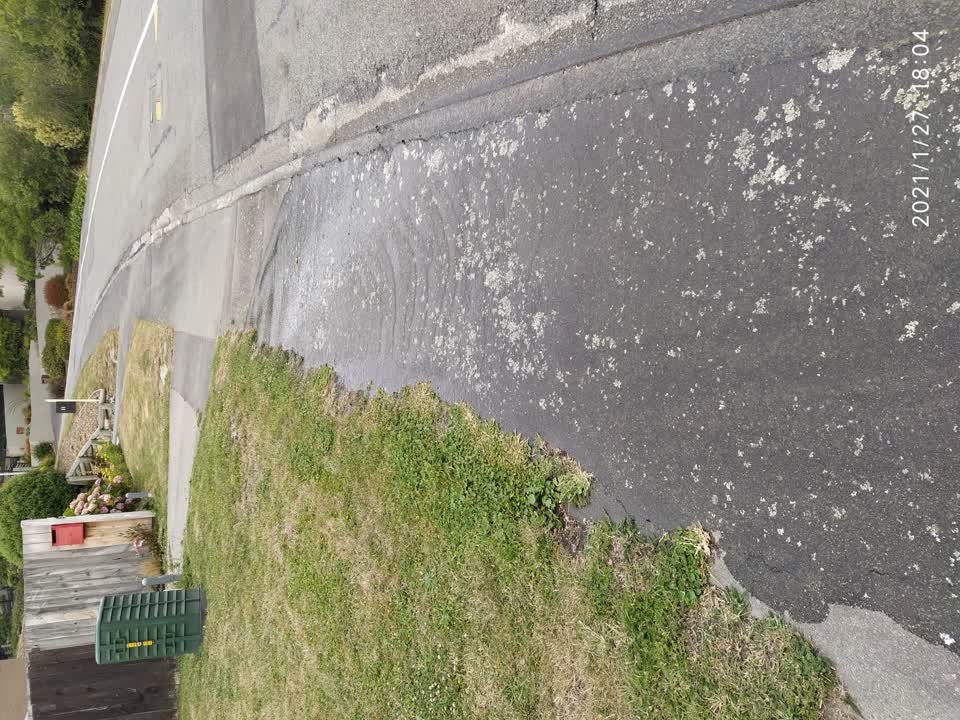 The photograph attached to this water leak report