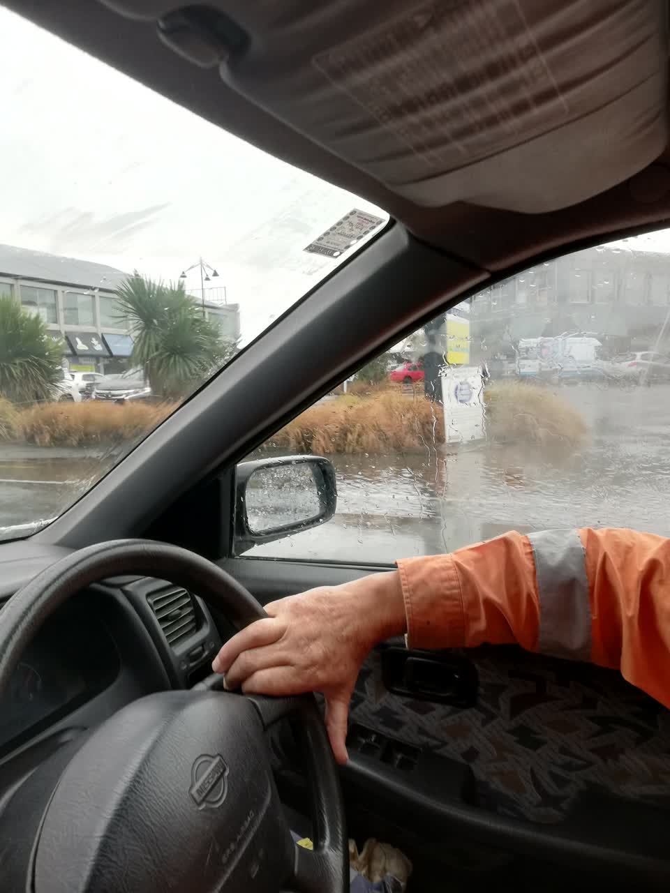 The photograph attached to this flooding report