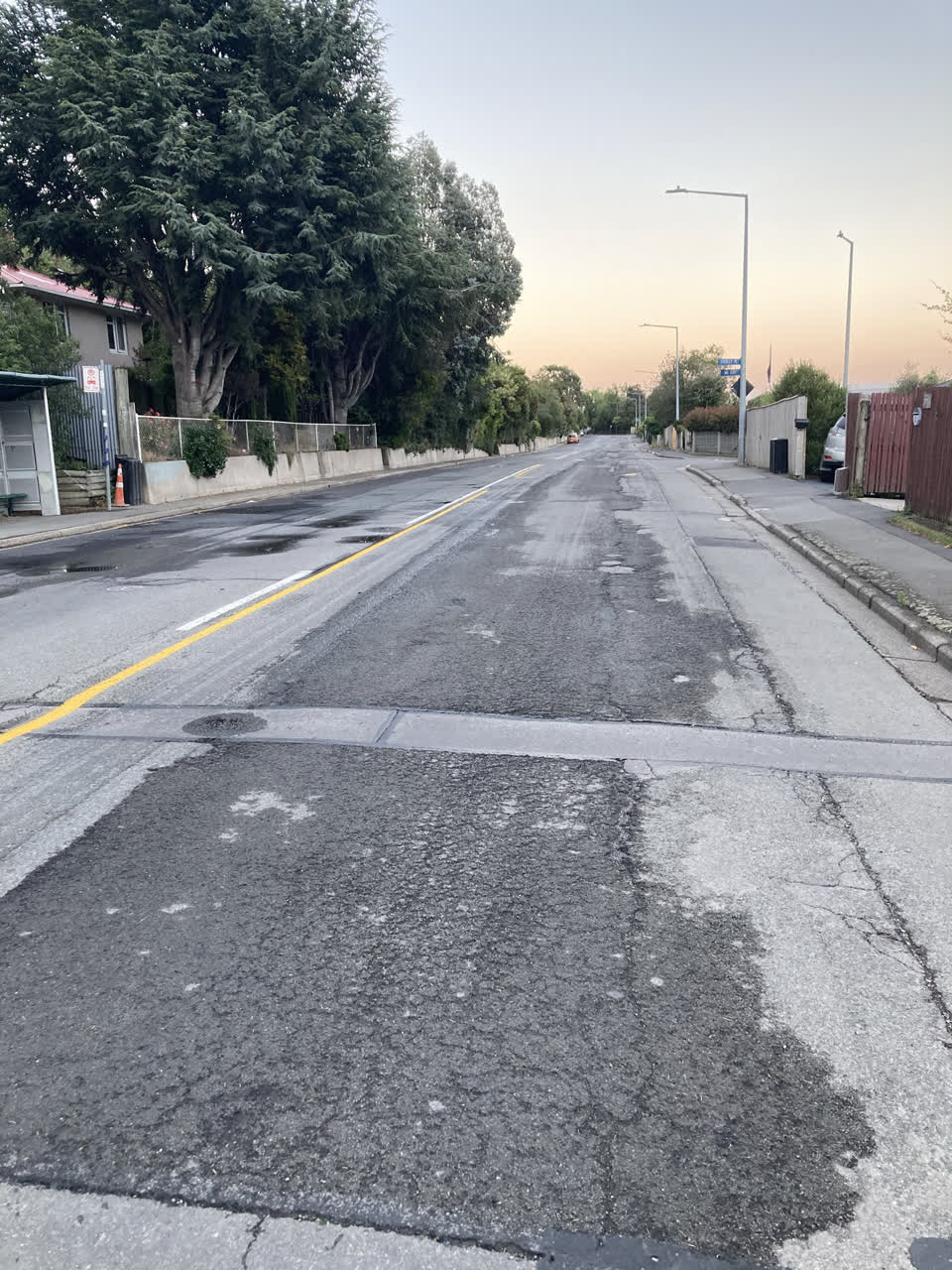 The photograph attached to this roading/streets report
