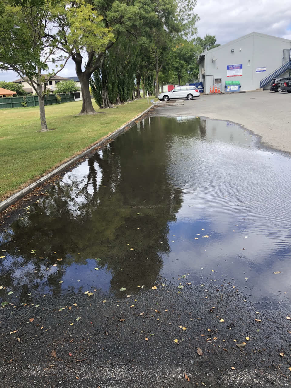 The photograph attached to this flooding report