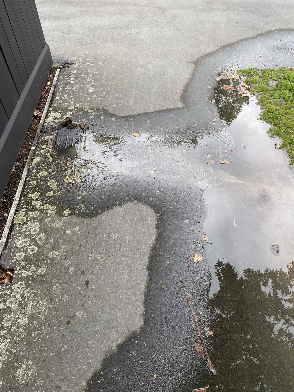 The photograph attached to this flooding report
