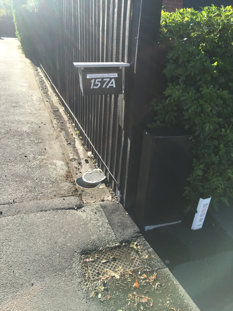 The photograph attached to this water leak report