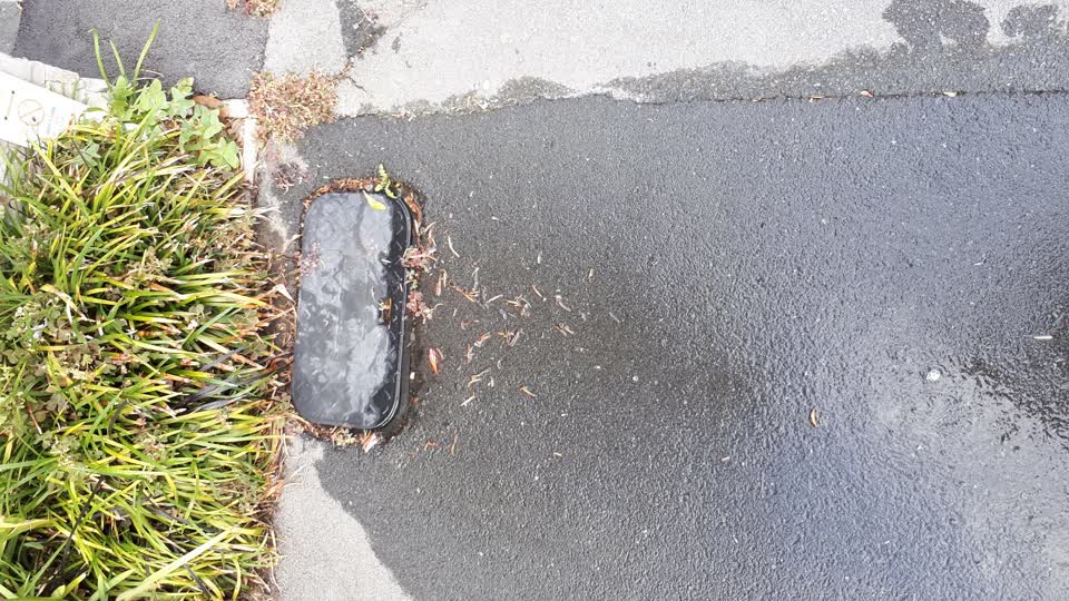 The photograph attached to this water leak report