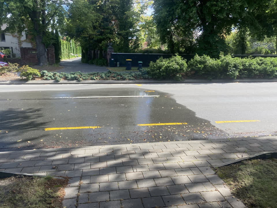 The photograph attached to this water leak report
