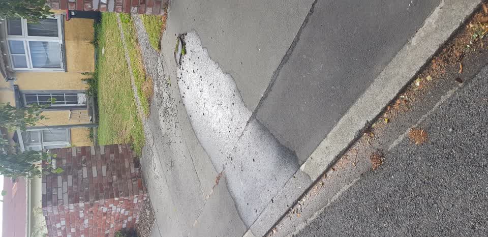 The photograph attached to this water leak report