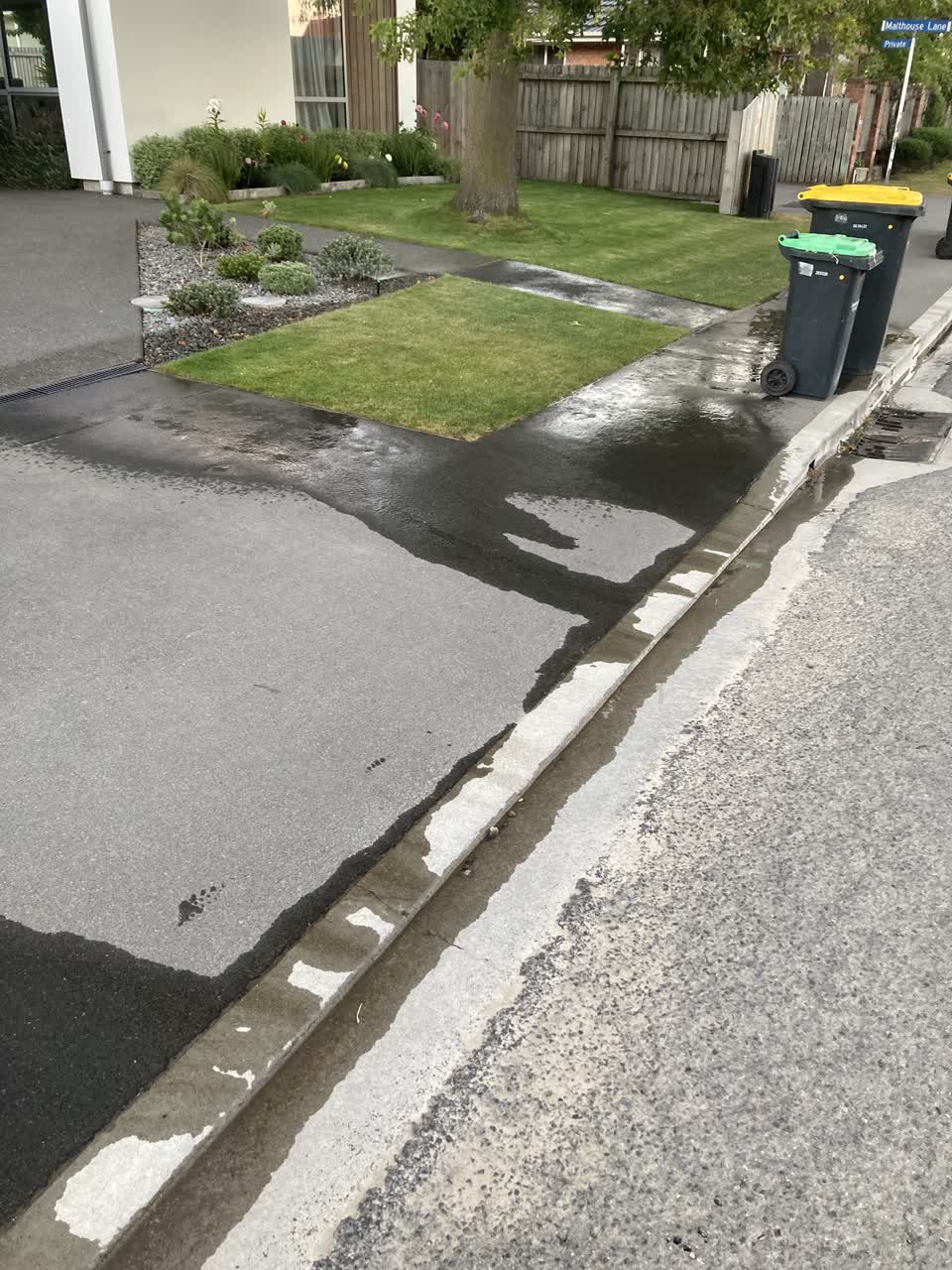 The photograph attached to this flooding report