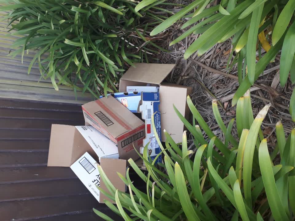 The photograph attached to this rubbish/recycling report