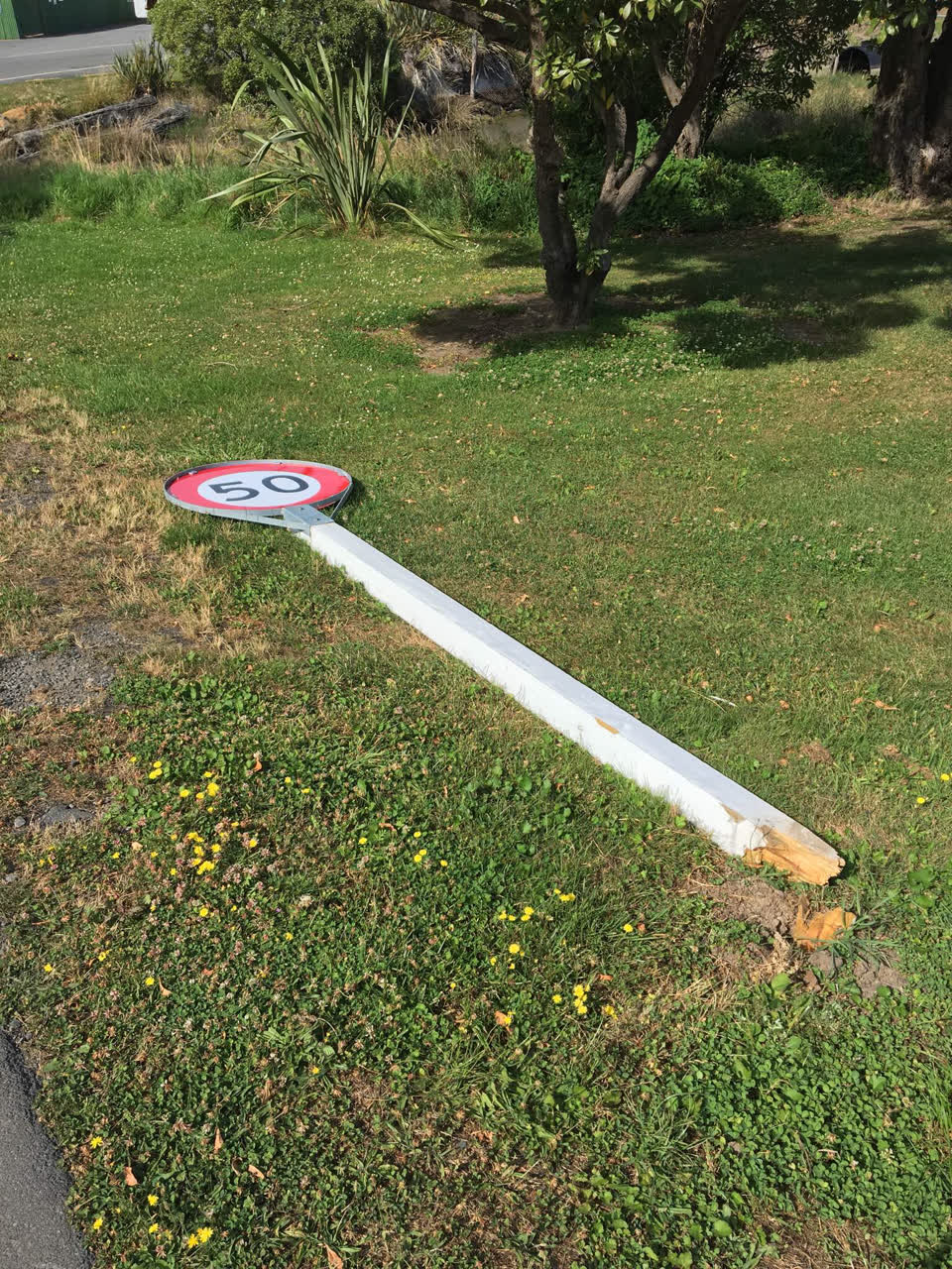 The photograph attached to this roading/streets report
