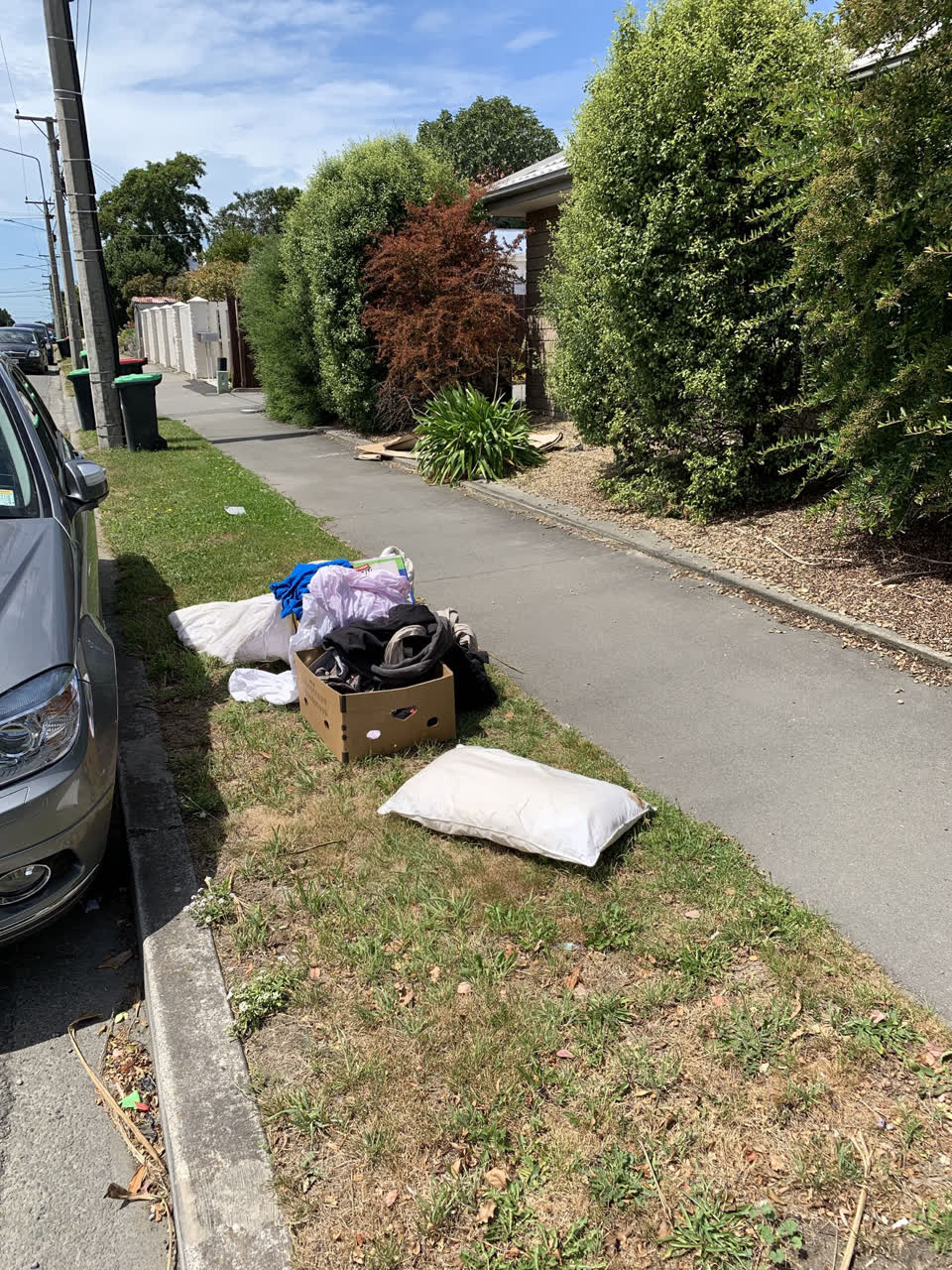The photograph attached to this rubbish/recycling report
