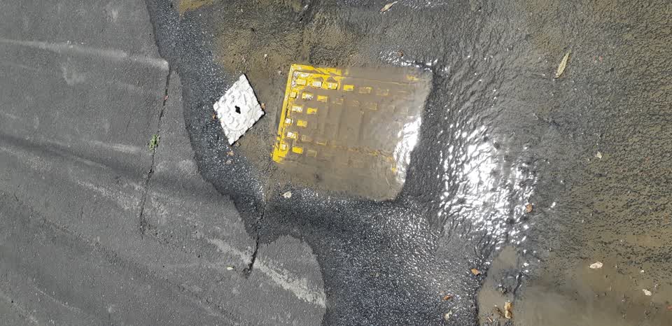The photograph attached to this water leak report