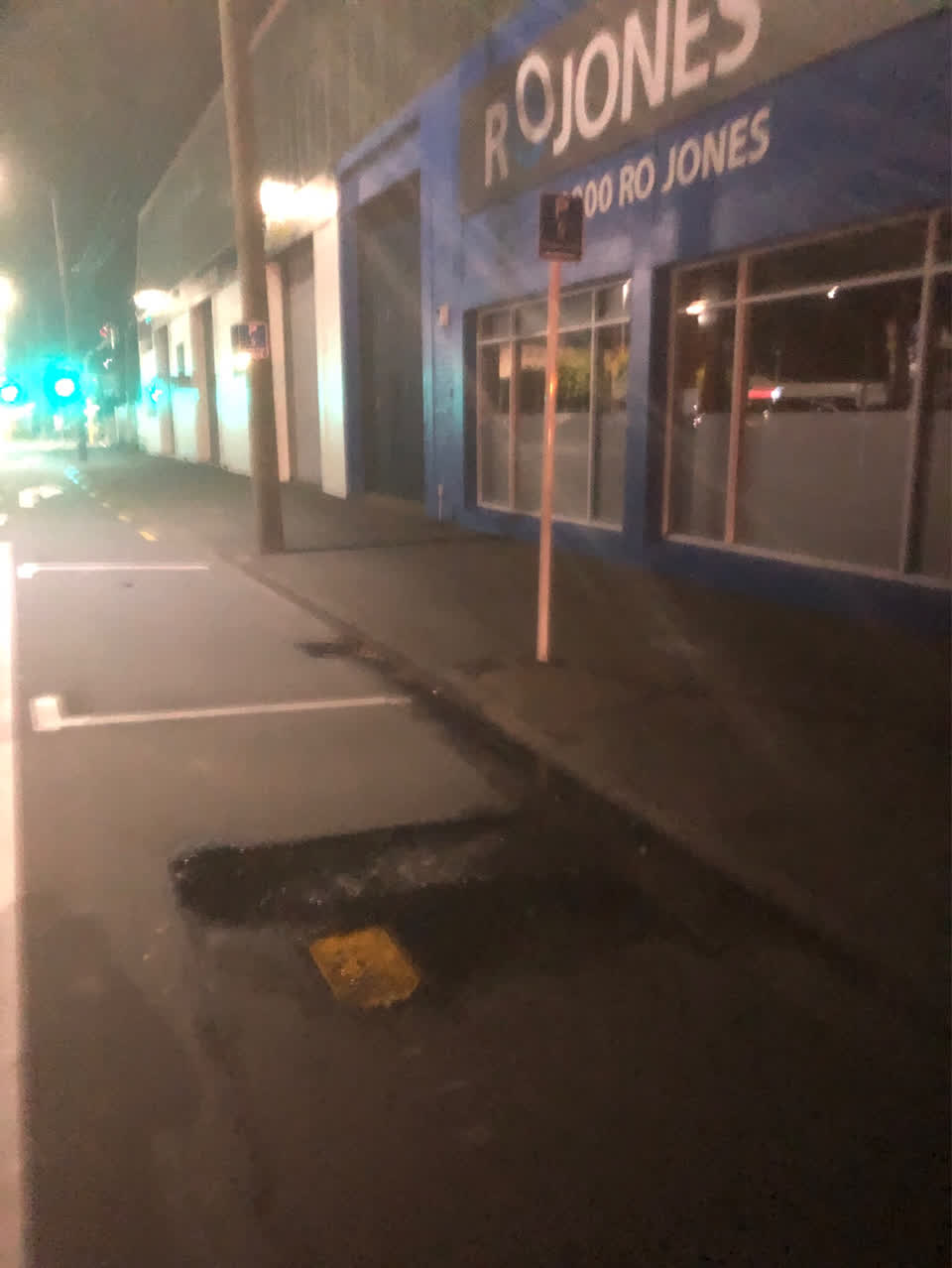 The photograph attached to this water leak report
