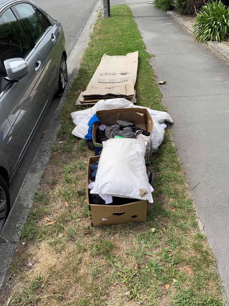 The photograph attached to this rubbish/recycling report