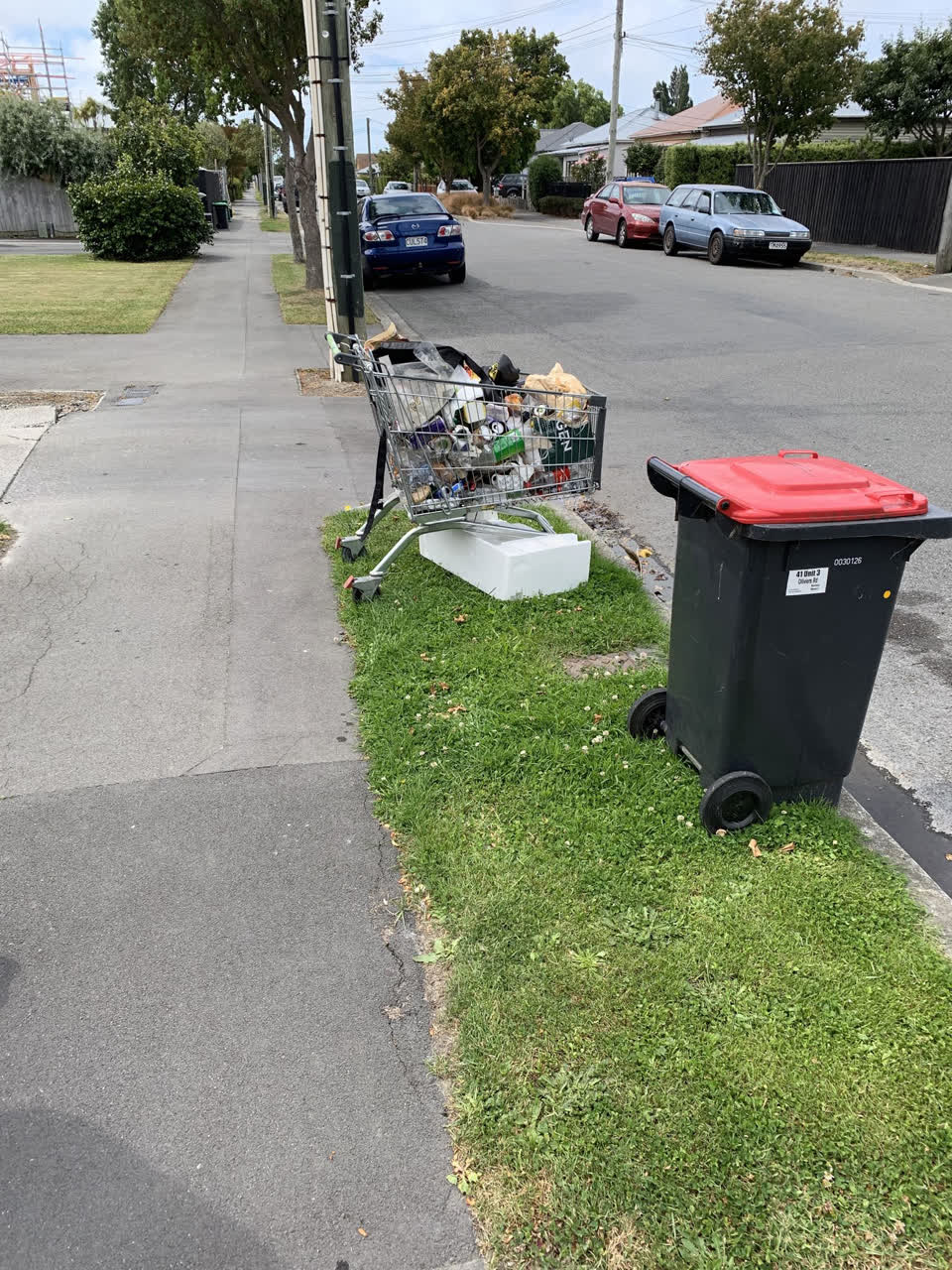 The photograph attached to this rubbish/recycling report