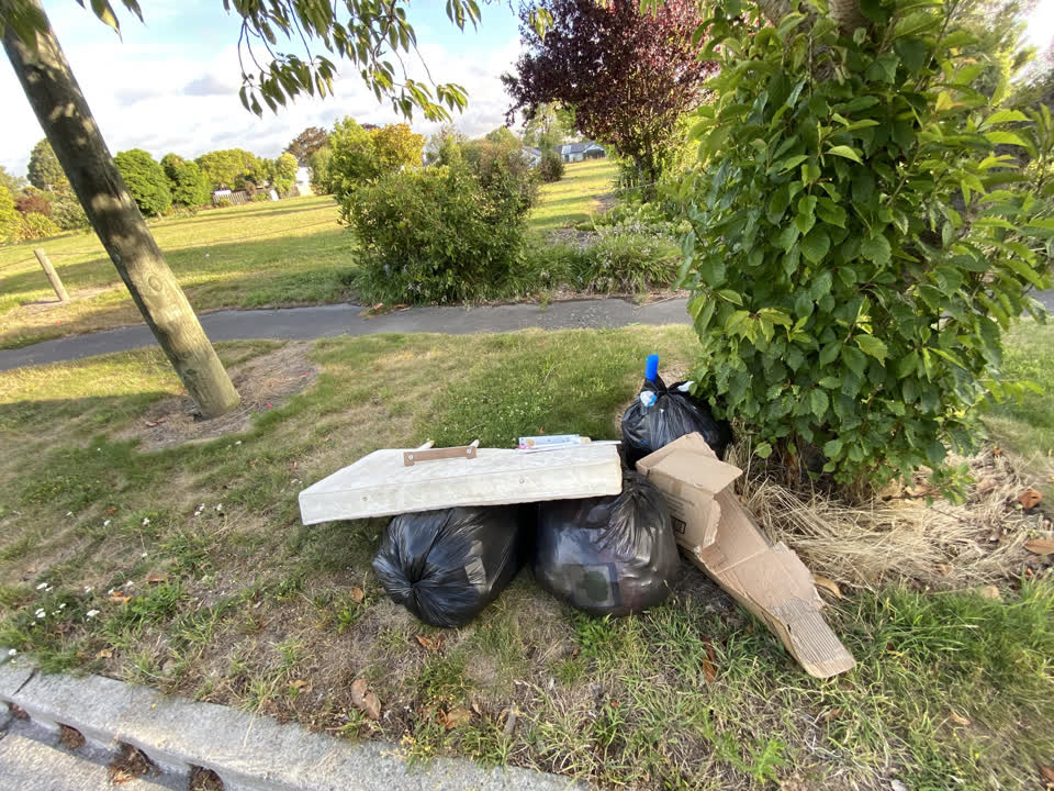 The photograph attached to this rubbish/recycling report