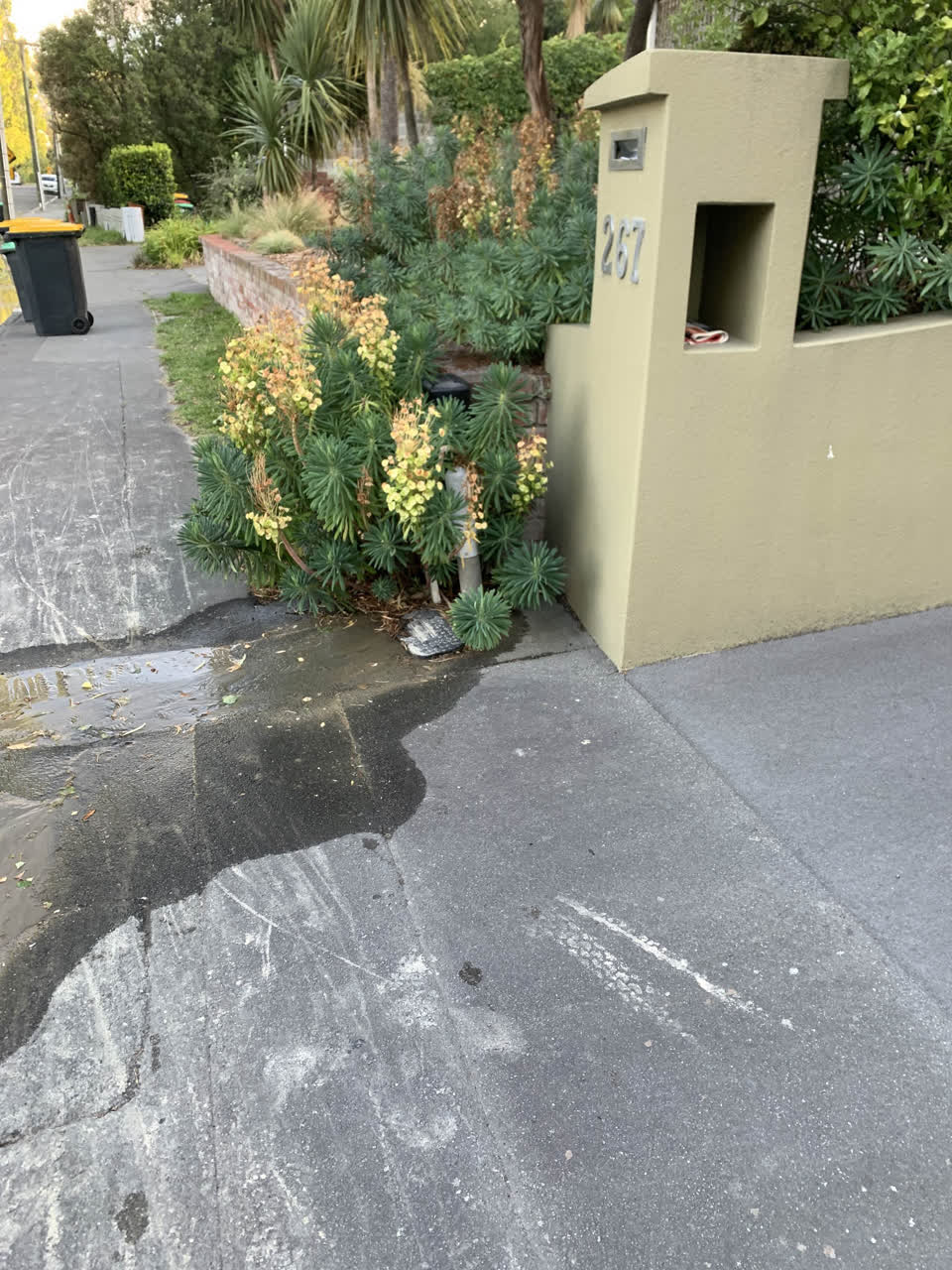The photograph attached to this flooding report