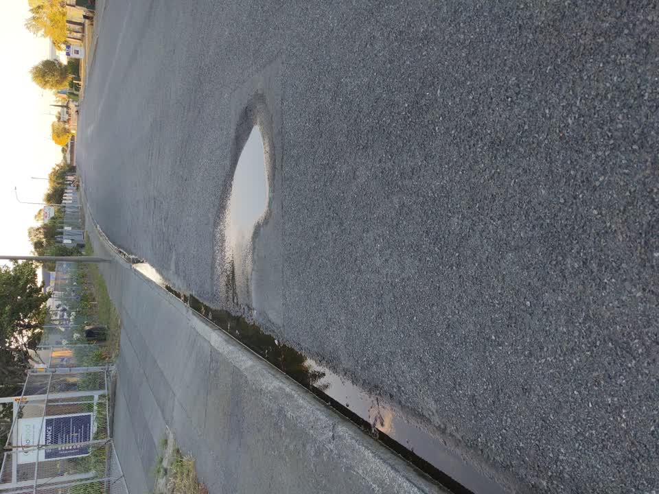 The photograph attached to this water leak report