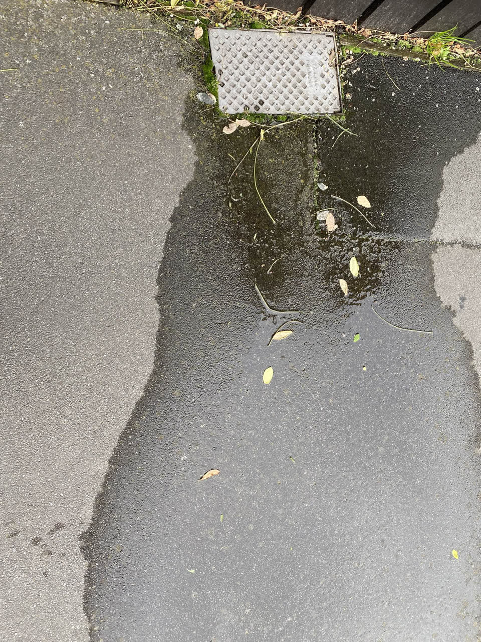 The photograph attached to this flooding report