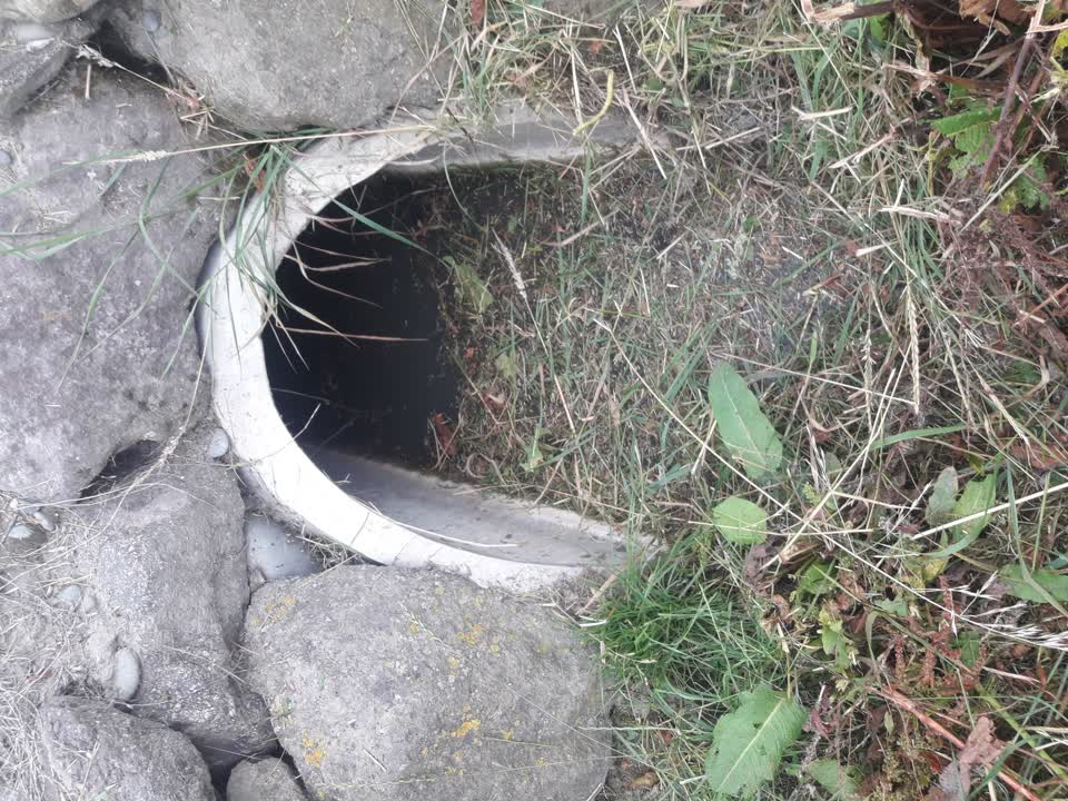 The photograph attached to this wastewater/stormwater report