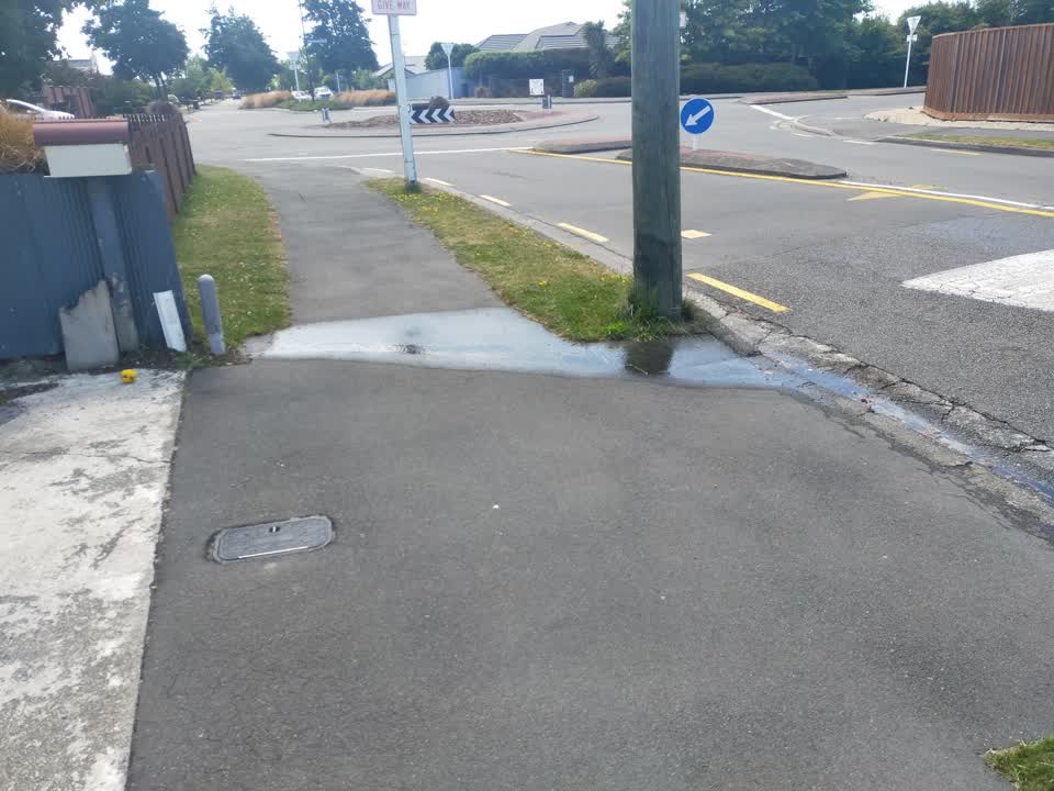 The photograph attached to this water leak report