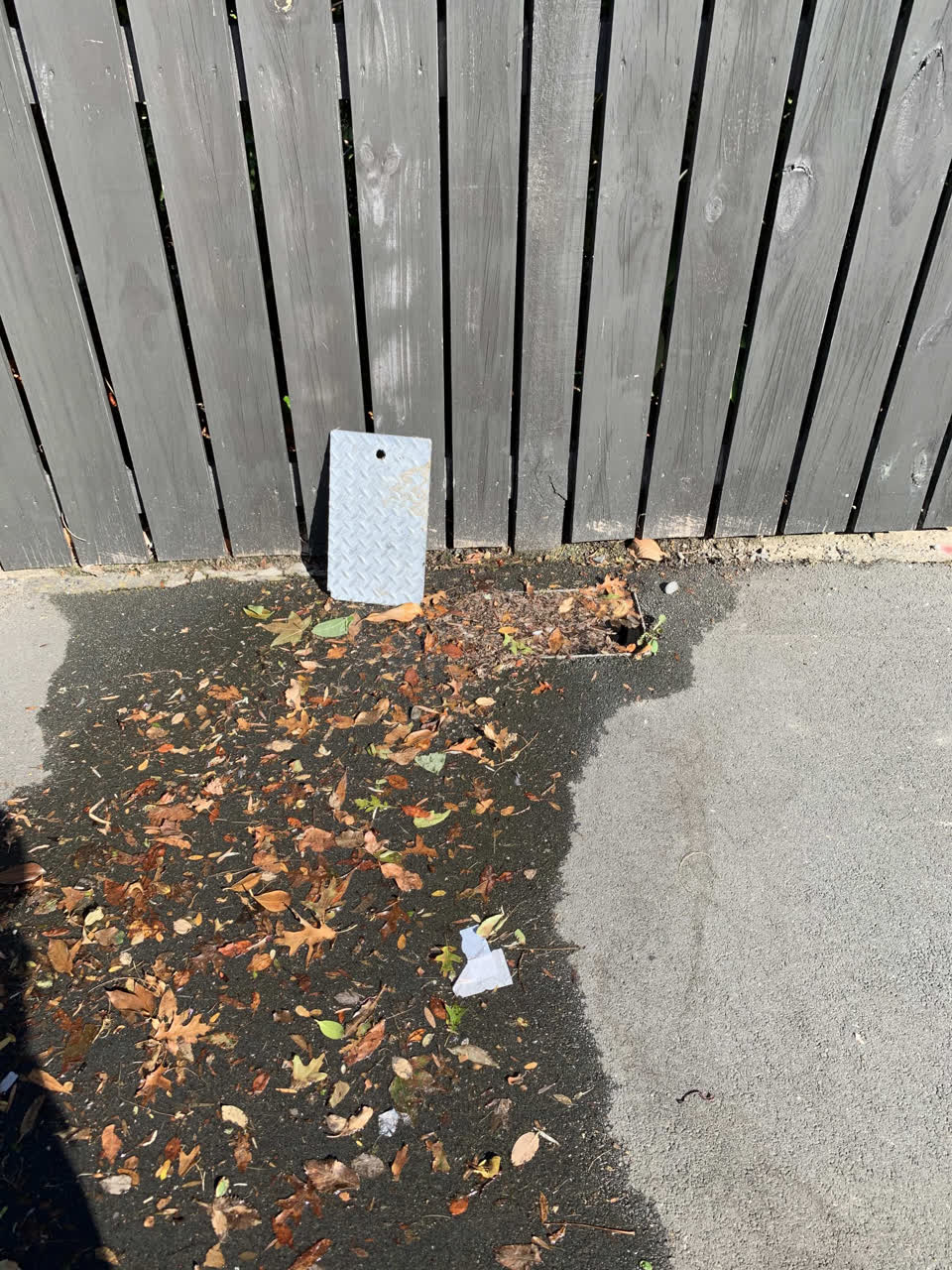 The photograph attached to this sewer - leak / blockage report