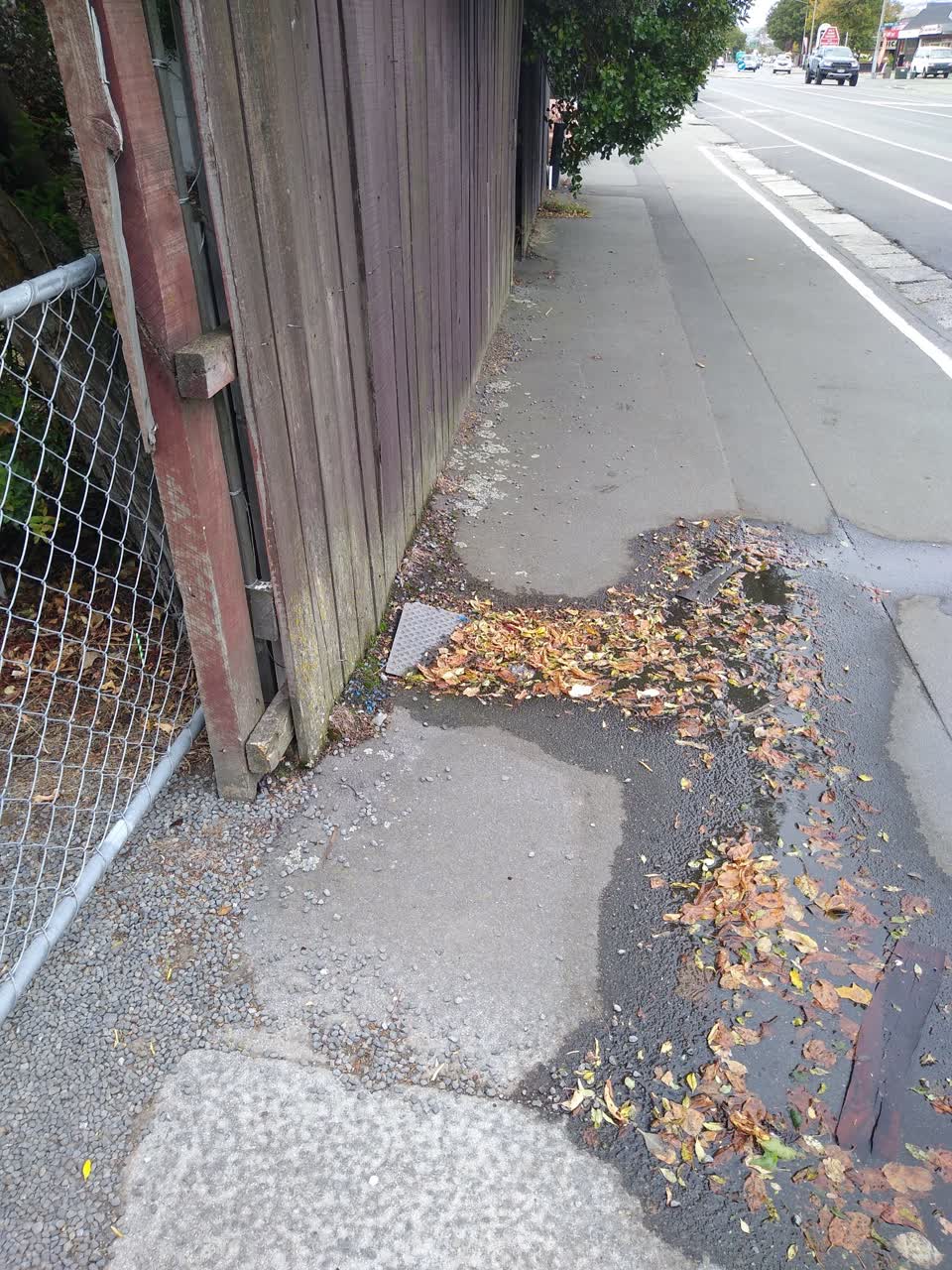 The photograph attached to this water leak report
