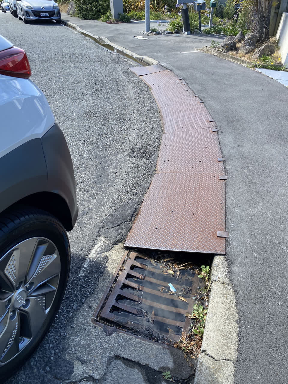 The photograph attached to this water leak report