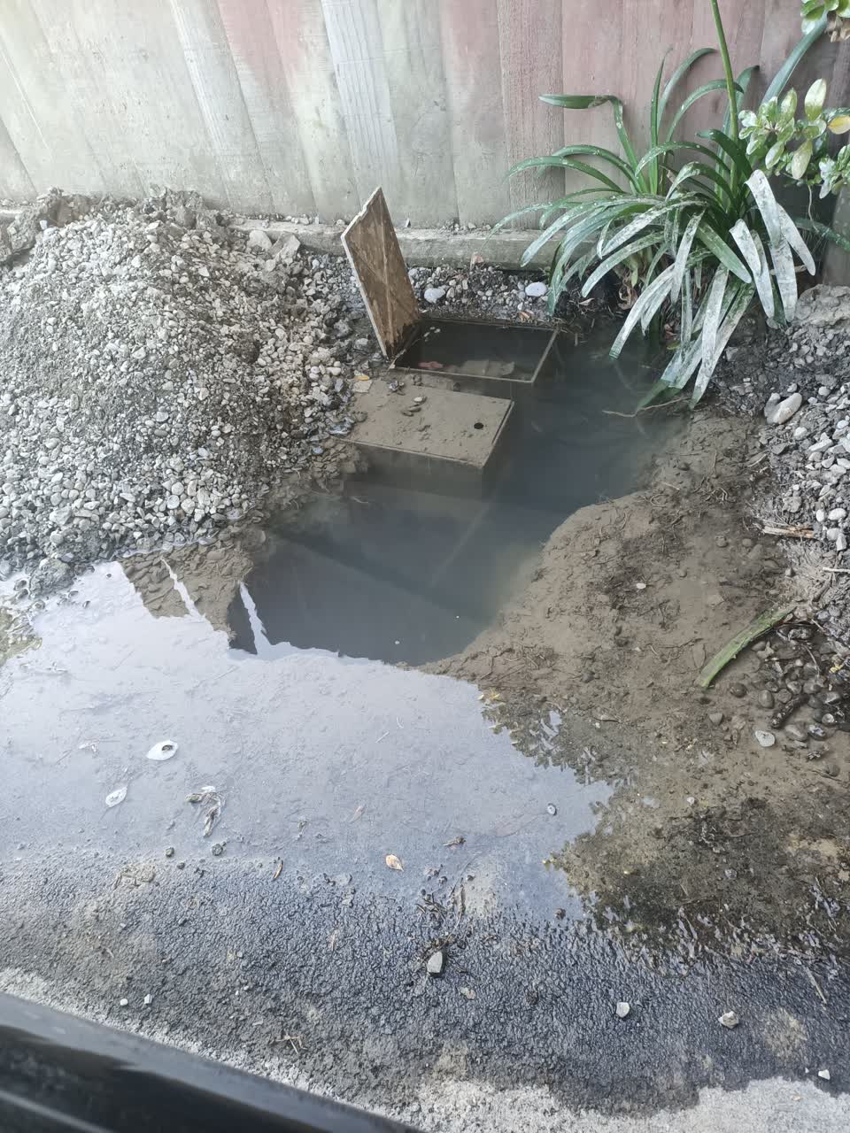The photograph attached to this flooding report