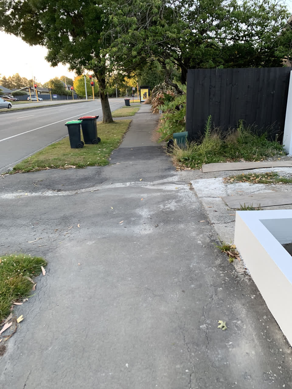 The photograph attached to this roading/streets report