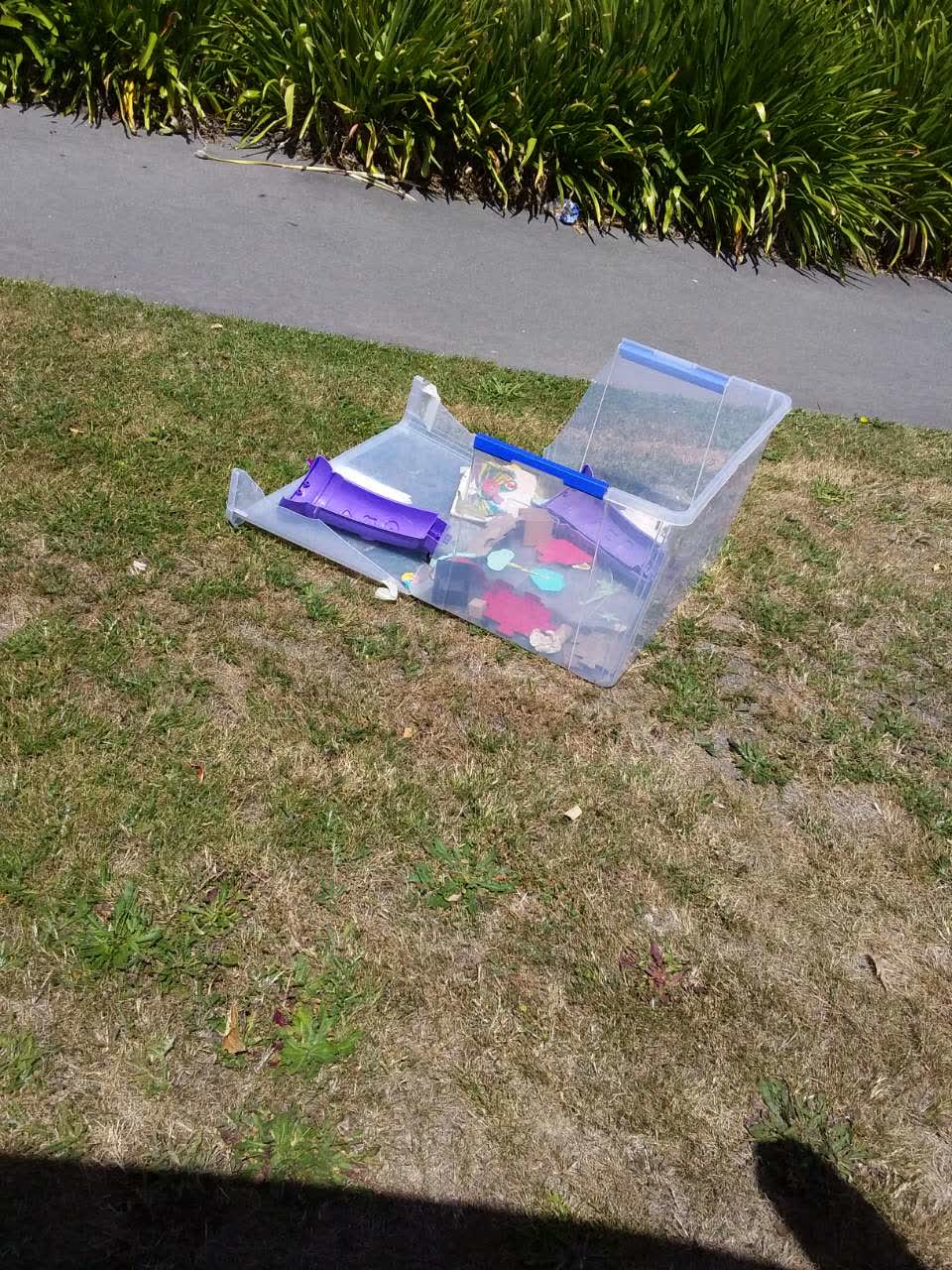 The photograph attached to this rubbish/recycling report