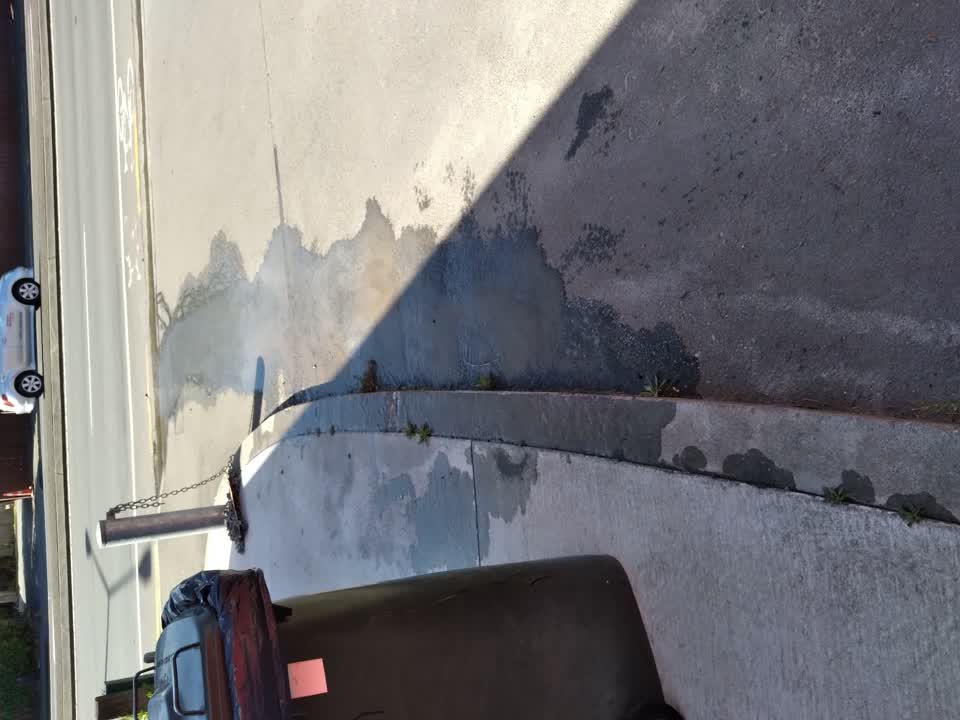 The photograph attached to this water leak report