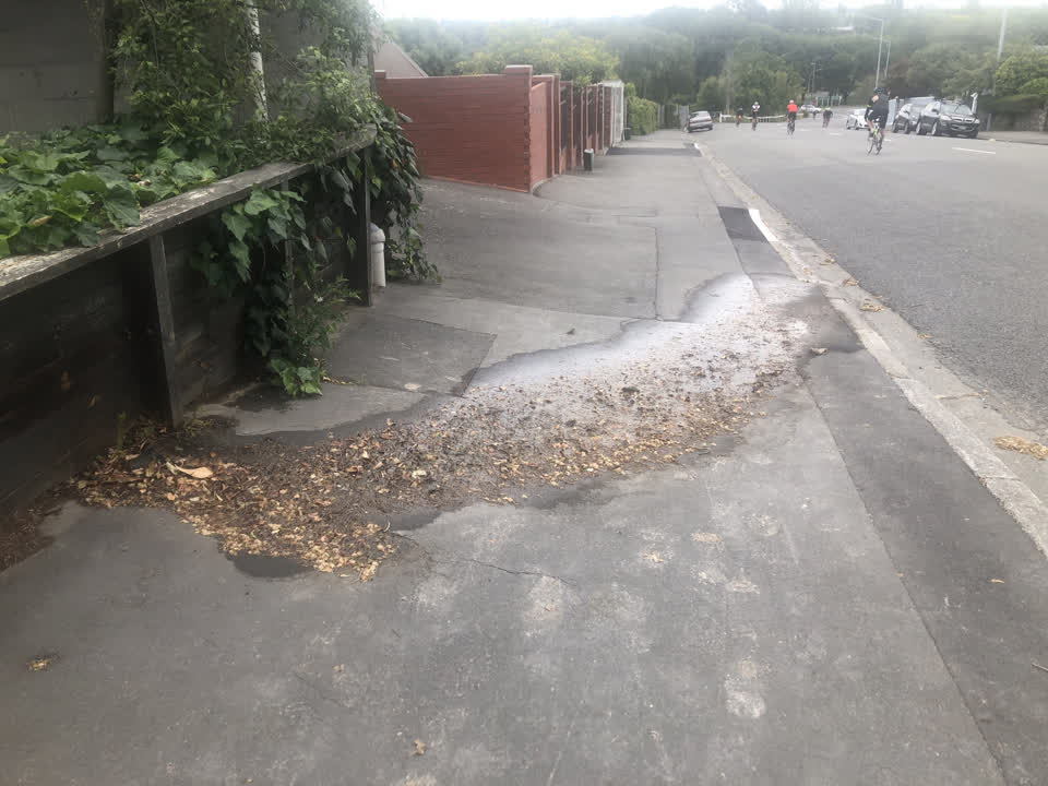 The photograph attached to this wastewater/stormwater report