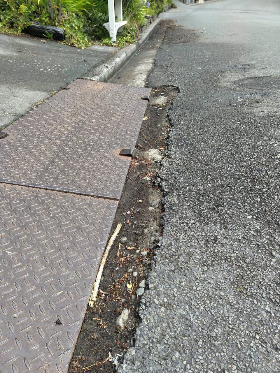 The photograph attached to this roading/streets report