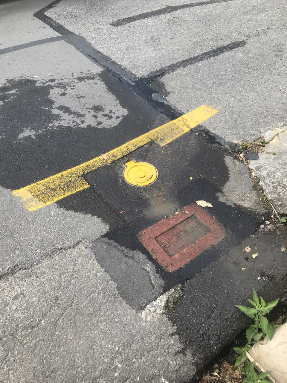 The photograph attached to this water leak report