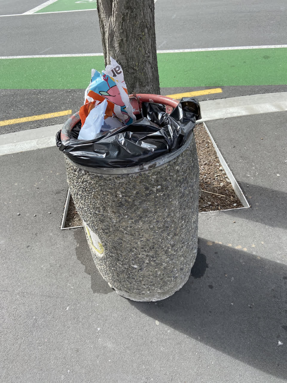 The photograph attached to this rubbish/recycling report