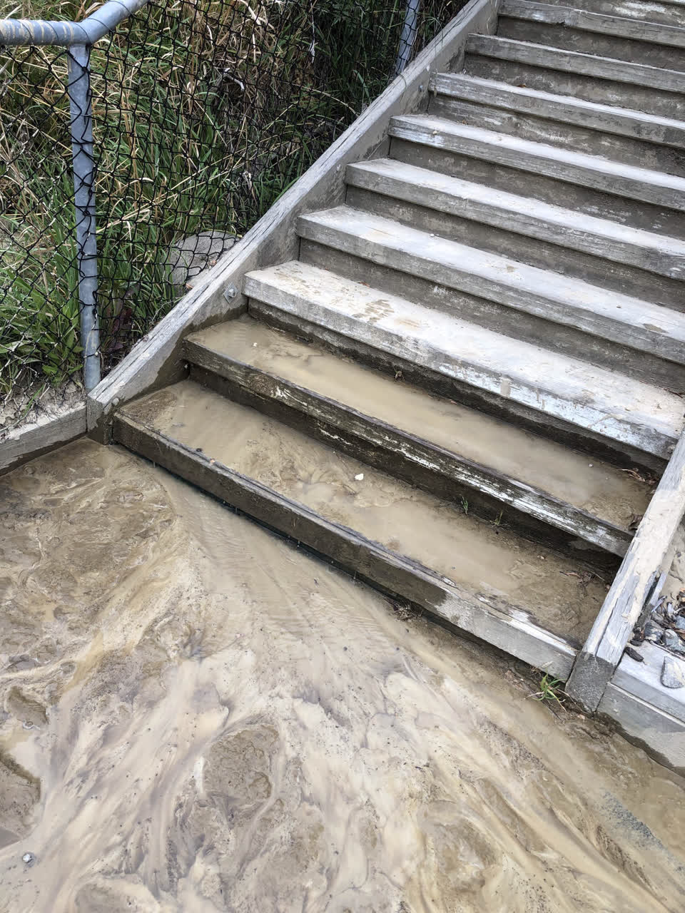 The photograph attached to this water leak report