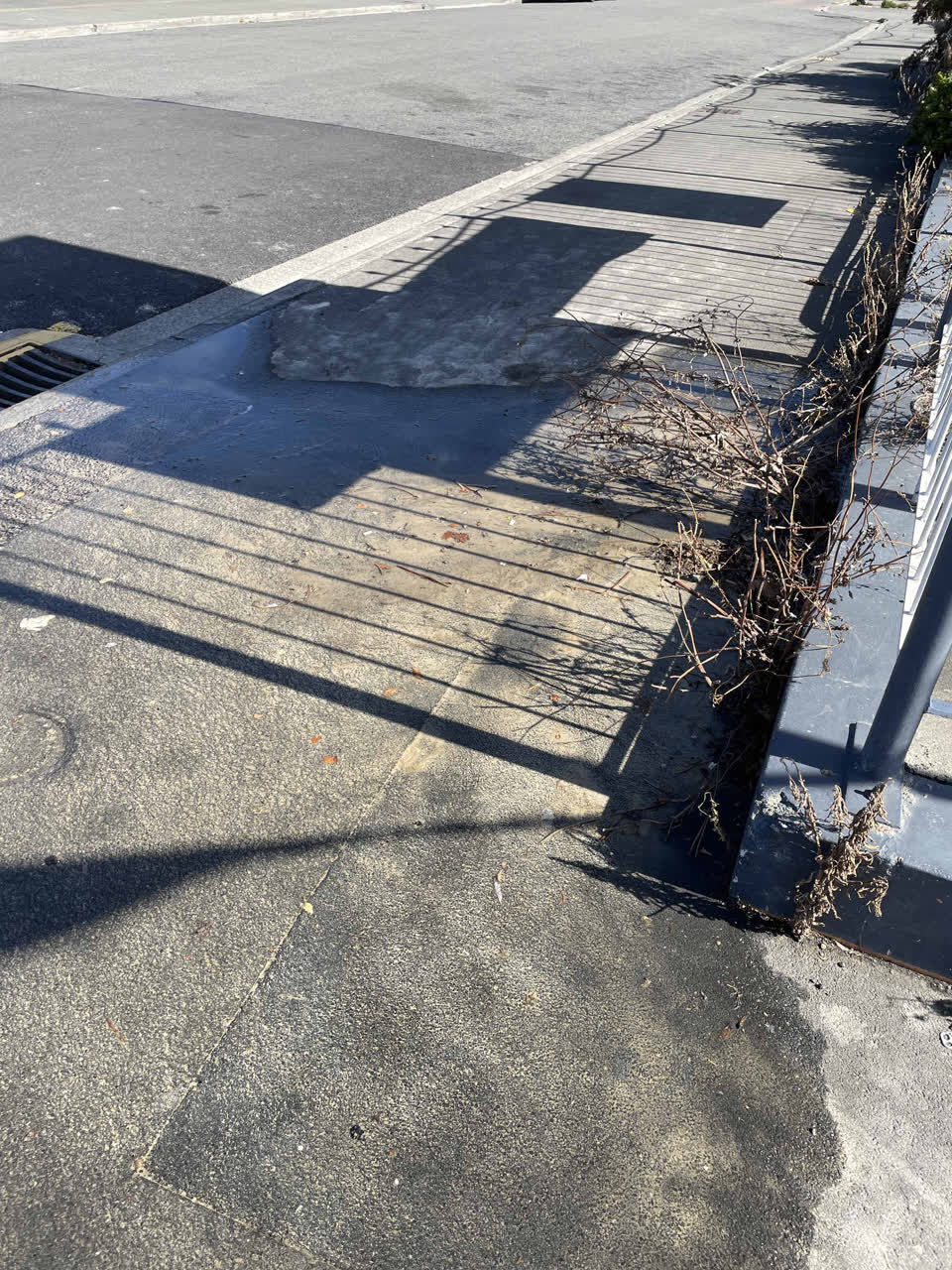 The photograph attached to this water leak report