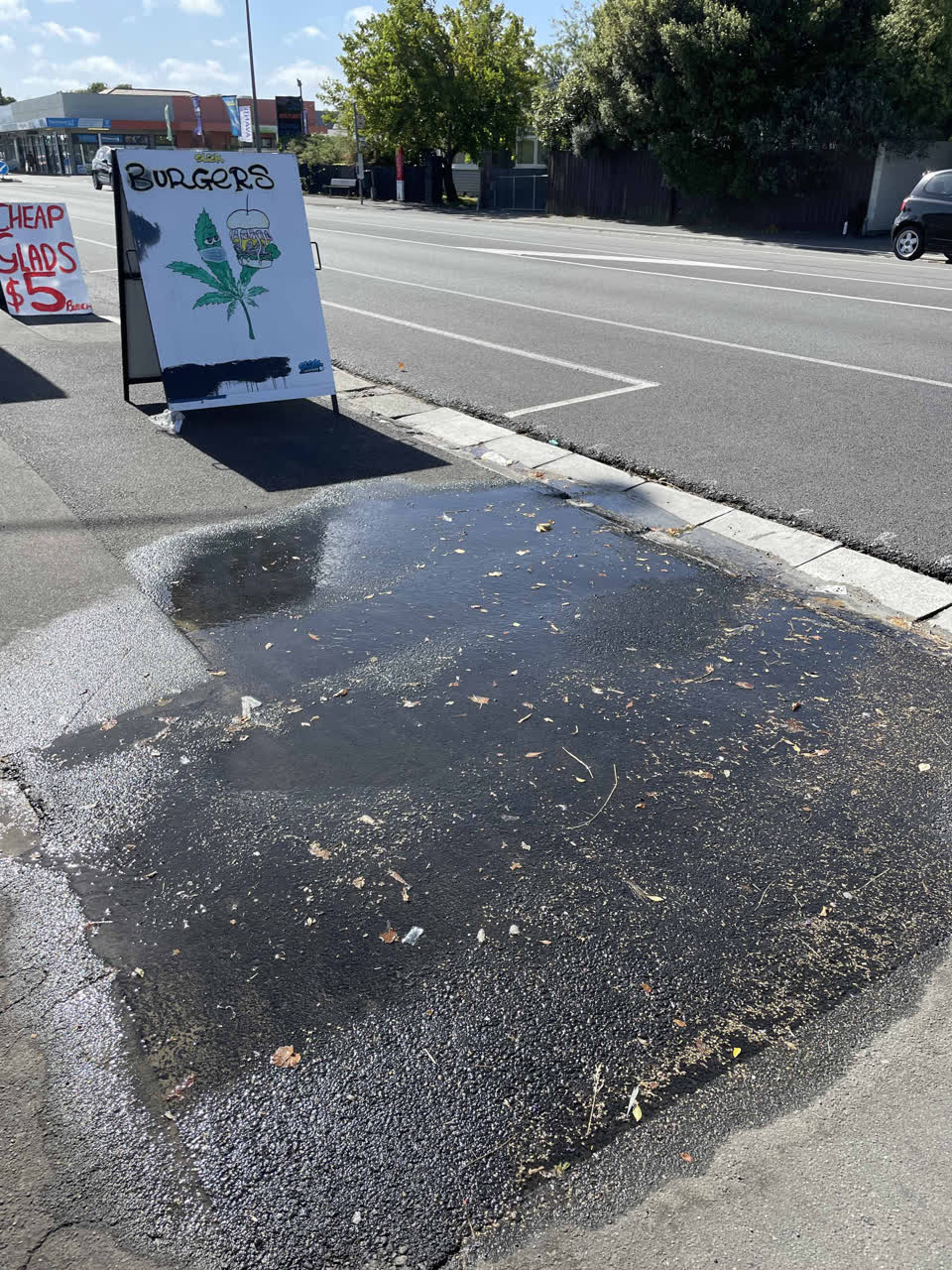 The photograph attached to this water leak report