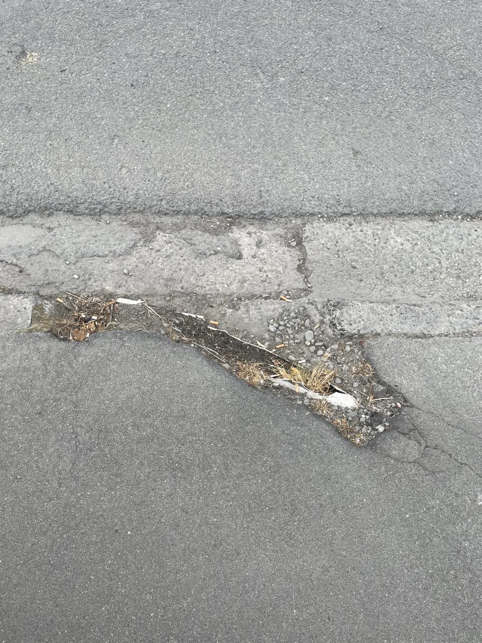 The photograph attached to this roading/streets report
