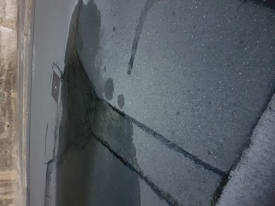 The photograph attached to this water leak report