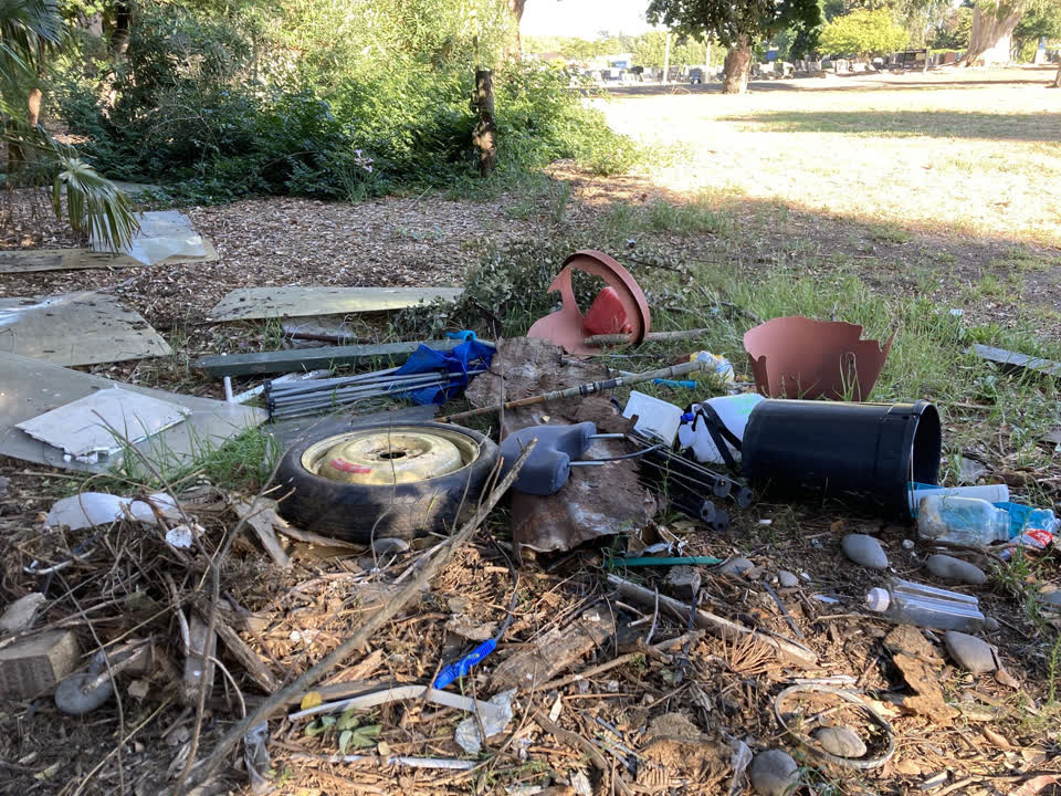 The photograph attached to this parks report