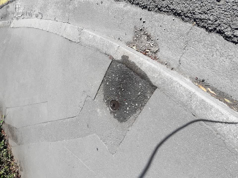 The photograph attached to this water leak report