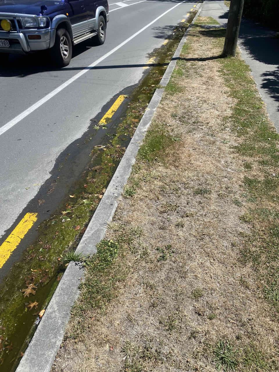 The photograph attached to this water leak report