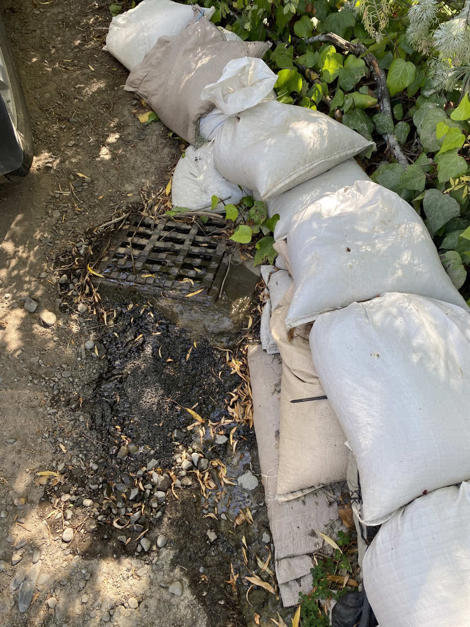 The photograph attached to this wastewater/stormwater report